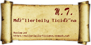 Müllerleily Ticiána névjegykártya